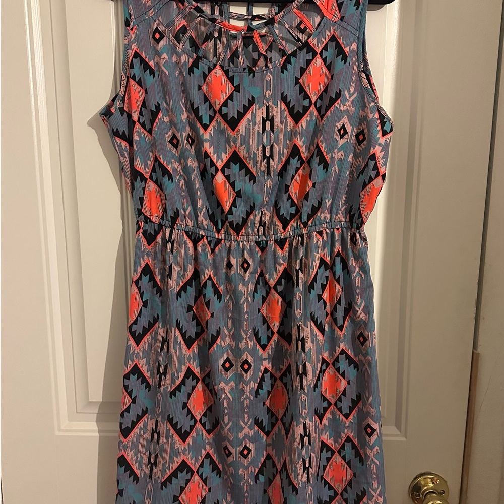 Tribal Print Sleeveless Dress